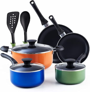 Cook N Home Stay Cool Handle Nonstick Cookware Set