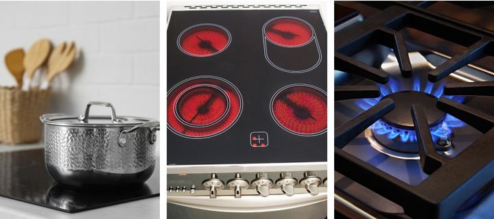 induction stove vs. electric vs. gas stove