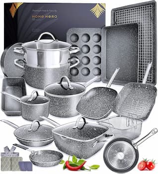 Home Hero Granite Cookware Set