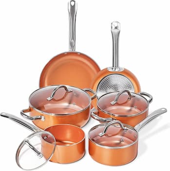 REDMOND-Copper-Pots-and-Pans-Set-10-Piece-Nonstick-Chef-Cookware-Set-with-Ceramic-Coating
